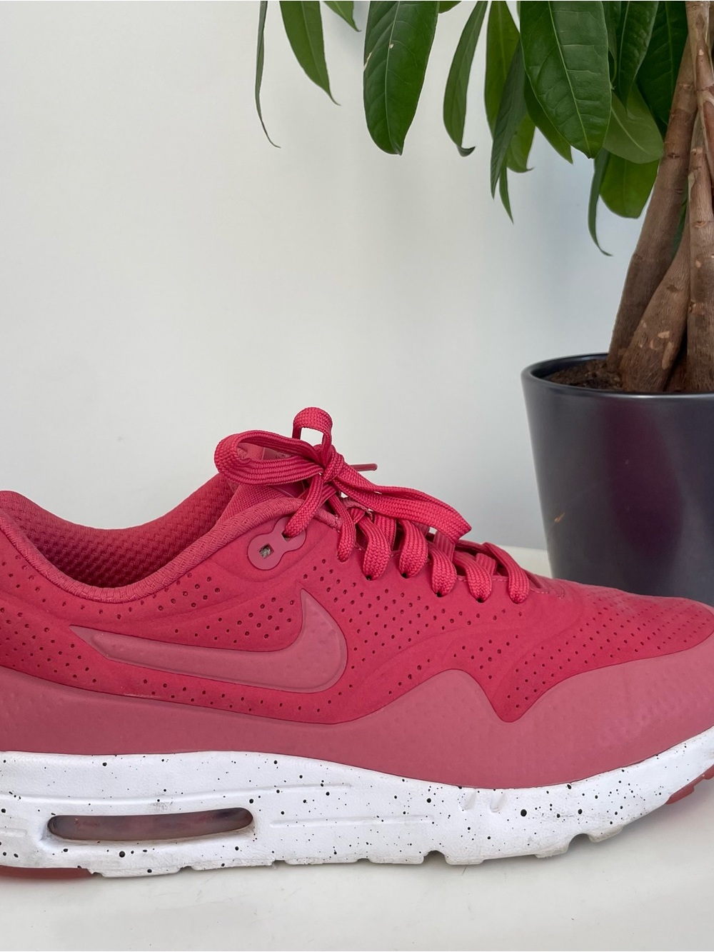Men Size 10 Nike Air Max 1 Ultra Moire Terra Red Shoes